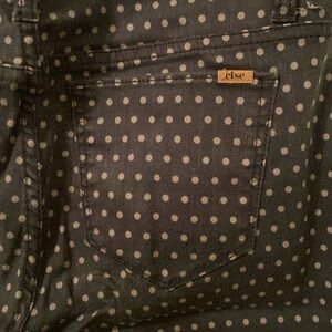 ELSE polka dot skinny jeans. Size 29